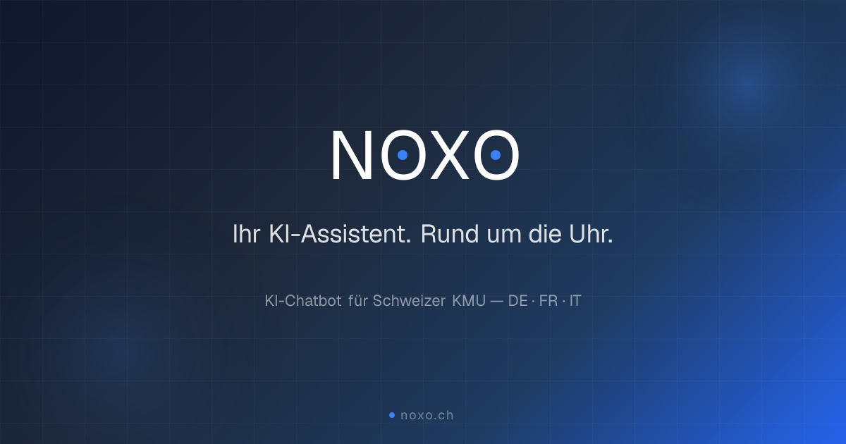 NOXO — KI-Chatbot für Schweizer KMU